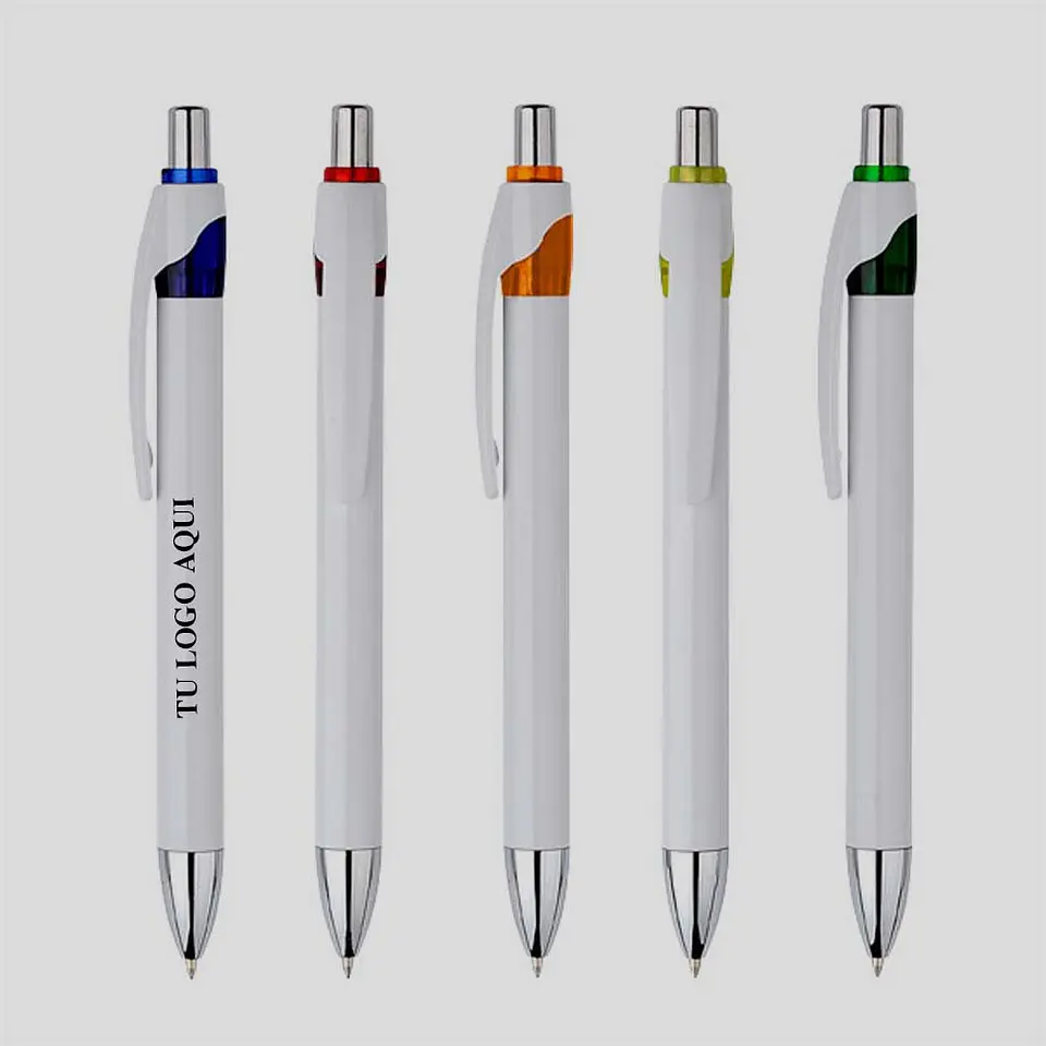 Bolígrafo Plástico cuerpo blanco | Personalizado 1