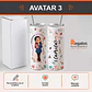 Vaso térmico tumbler personalizado con diseño Profesora - Miniatura 4