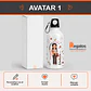 Botella de agua personalizada con diseño Profesora - Miniatura 2