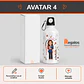 Botella de agua personalizada con diseño Profesora - Miniatura 4
