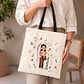 Bolsa crea algodón personalizada con diseño Profesora - Miniatura 1