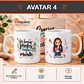 Tazón en tote bag personalizado con diseño Profesora - Miniatura 5
