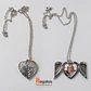 Collar corazón relicario personalizado con fotografía - Miniatura 1
