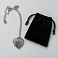 Collar corazón relicario personalizado con fotografía - Miniatura 5