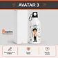 Botella de agua personalizada con diseño Profesor - Miniatura 4