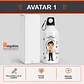 Botella de agua personalizada con diseño Profesor - Miniatura 2