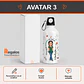 Botella de agua  diseño para Eduadora de Párvulos - Miniatura 4