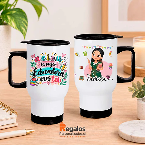 Mug térmico diseño Educadora de Párvulos