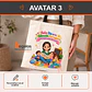 Bolsa crea algodón diseño Educadora de Párvulos - Miniatura 4