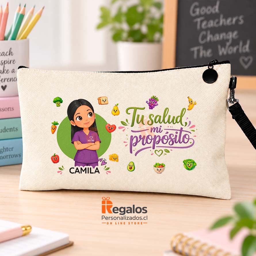 Planner personalizado con estuche para agenda diseño azul