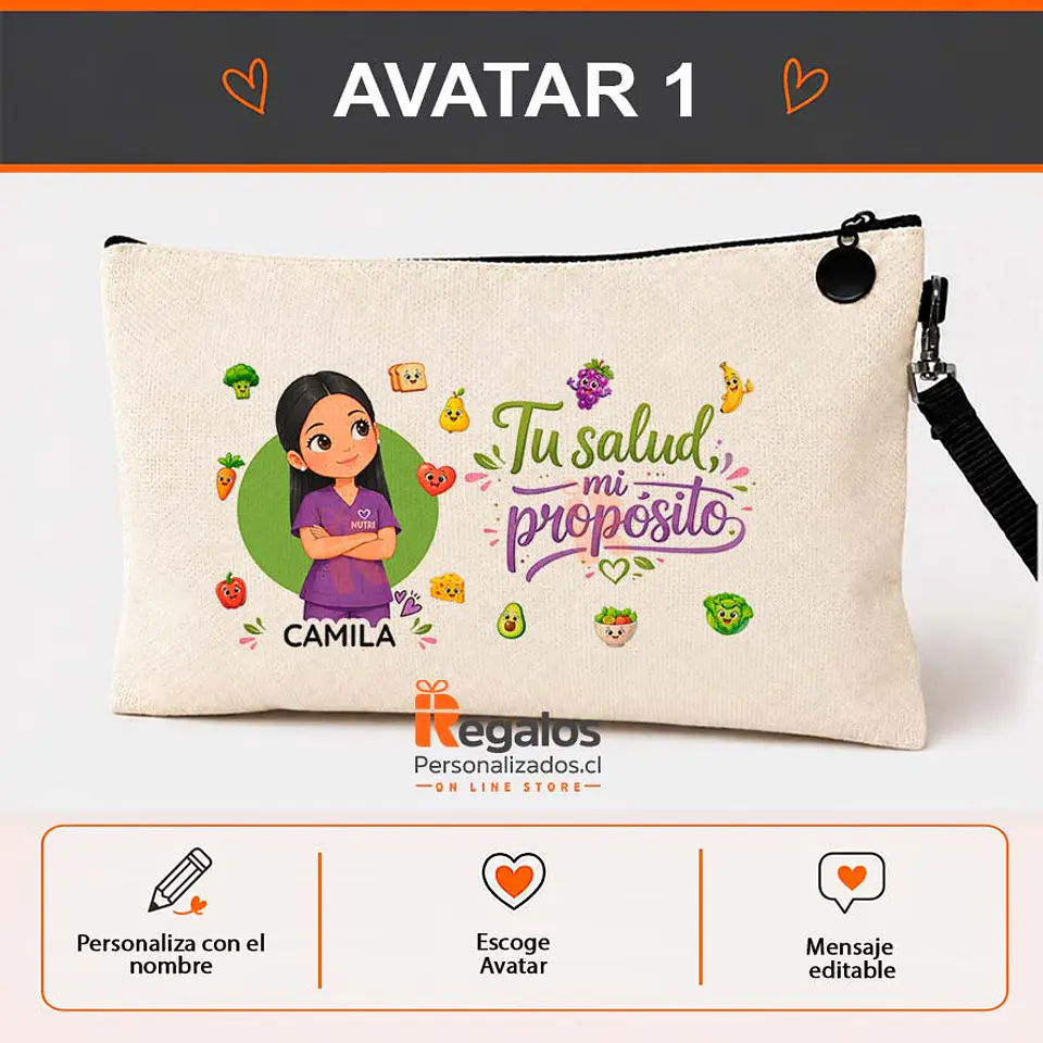 Estuche personalizado diseño Nutricionista 2