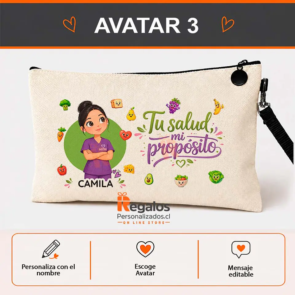 Estuche personalizado diseño Nutricionista 4