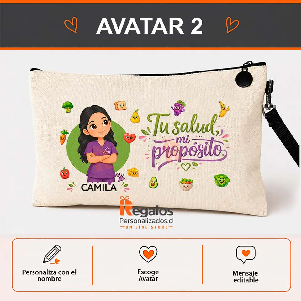 Estuche personalizado diseño Nutricionista 3