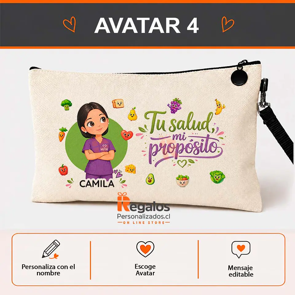 Estuche personalizado diseño Nutricionista 5