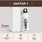 Botella de agua personalizada con diseño Kinesióloga - Miniatura 2