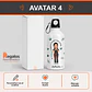 Botella de agua personalizada con diseño Kinesióloga - Miniatura 5