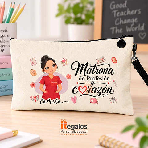 Estuche  personalizado con diseño para Matrona