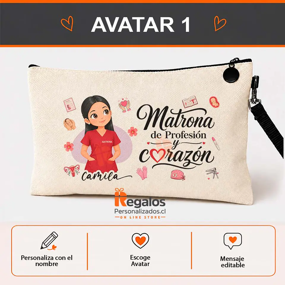 Estuche  personalizado con diseño para Matrona 2