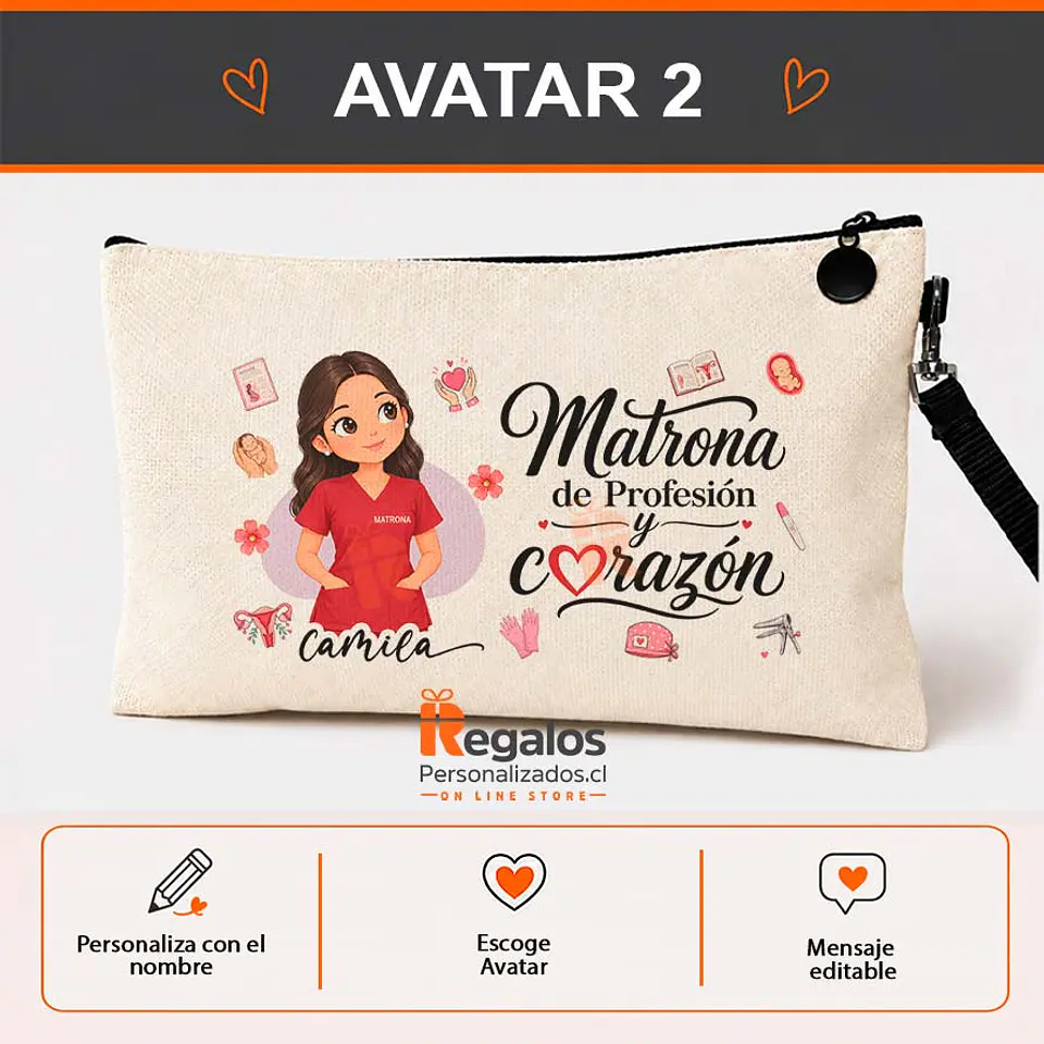 Estuche  personalizado con diseño para Matrona 3