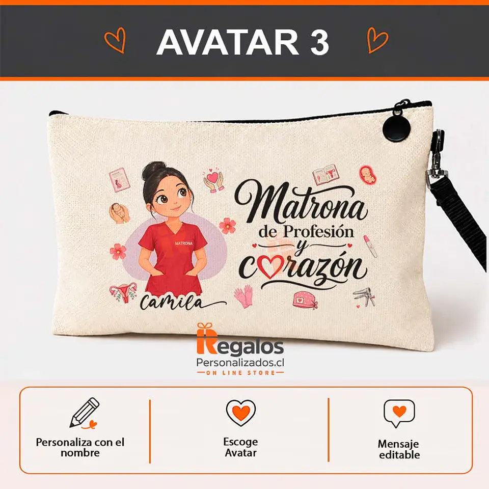 Estuche  personalizado con diseño para Matrona 4