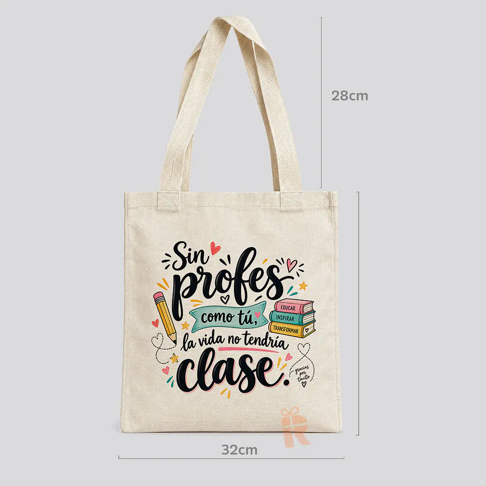 Bolsa lino | Personalizada con imagen, fotografia, frase o logo 2