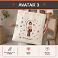 Bolsa lino personalizada con diseño Profesora - Miniatura 4