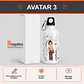 Botella de agua personalizada con diseño Profesora - Miniatura 4