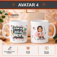 Tazón en tote bag personalizado con diseño Profesora - Miniatura 5