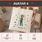 Bolsa lino personalizada con diseño Terapeuta Ocupacional - Miniatura 5