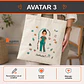 Bolsa lino personalizada con diseño Terapeuta Ocupacional - Miniatura 4