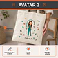 Bolsa lino personalizada con diseño Terapeuta Ocupacional - Miniatura 3