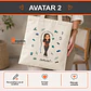 Bolsa lino personalizada con diseño Kinesióloga - Miniatura 3