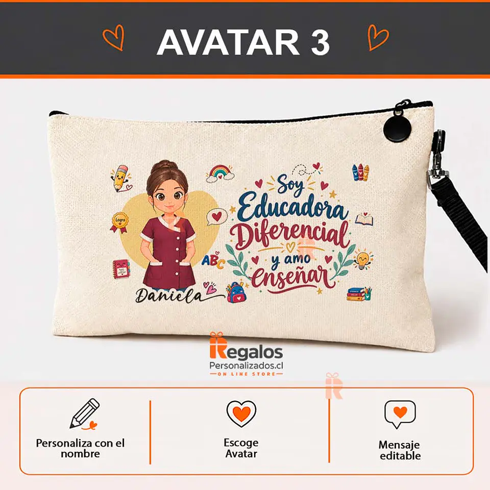 Estuche diseño Educadora Diferencial 4