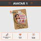 Llavero espejo Personalizado con diseño Profesora - Miniatura 2