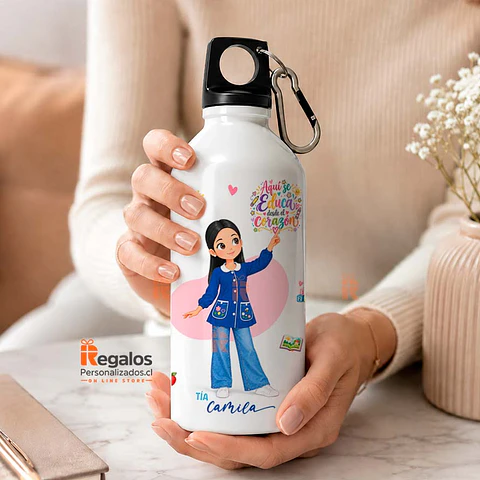 Botella de agua diseño para Técnico en. Ed. Parvulos