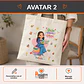 Bolsa lino diseño Técnico Educadora de Párvulos - Miniatura 3
