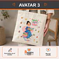 Bolsa lino diseño Técnico Educadora de Párvulos - Miniatura 4