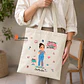Bolsa lino personalizada con diseño TENS mujer - Miniatura 1