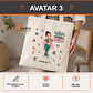 Bolsa lino personalizada con diseño Veterinaria - Miniatura 4