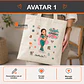 Bolsa lino personalizada con diseño Veterinaria - Miniatura 2
