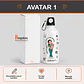 Botella de agua personalizada con diseño Veterinaria - Miniatura 2