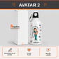 Botella de agua personalizada con diseño Veterinaria - Miniatura 3