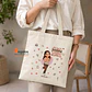 Bolsa lino personalizada con diseño Fonoaudióloga - Miniatura 1