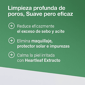 ANUA | Aceite limpiador facial control poros | Heartleaf Cleansing Oil – 20ml