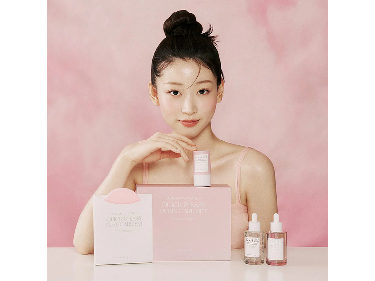 SKIN1004 | Set Quick & Easy Pore Care - Mascarilla en barra + Serúm brigthing + Pore (4 piezas) 2