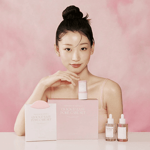 SKIN1004 | Set Quick & Easy Pore Care - Mascarilla en barra + Serúm brigthing + Pore (4 piezas)