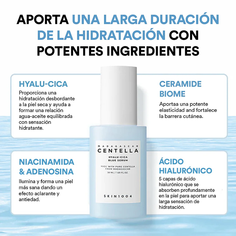 SKIN1004 | Serum hidratante intensivo lCentella Hyalu-Cica Blue - 50ml 3