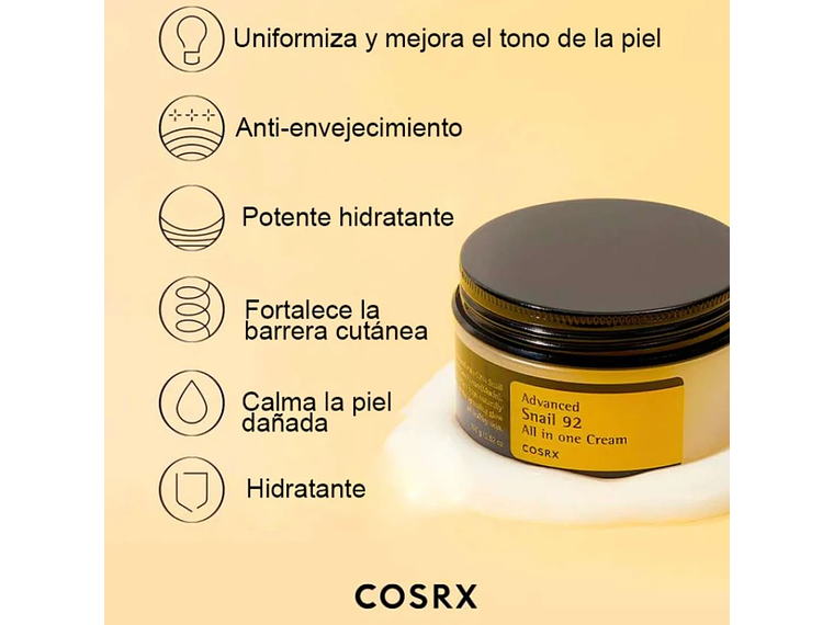 Cosrx | Crema Advanced Snail 92  - 100ml 3