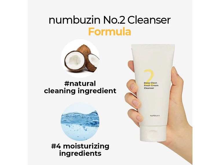 Numbuzin | Deep clean cream cleanser /Limpieza profunda - 120 ml 3