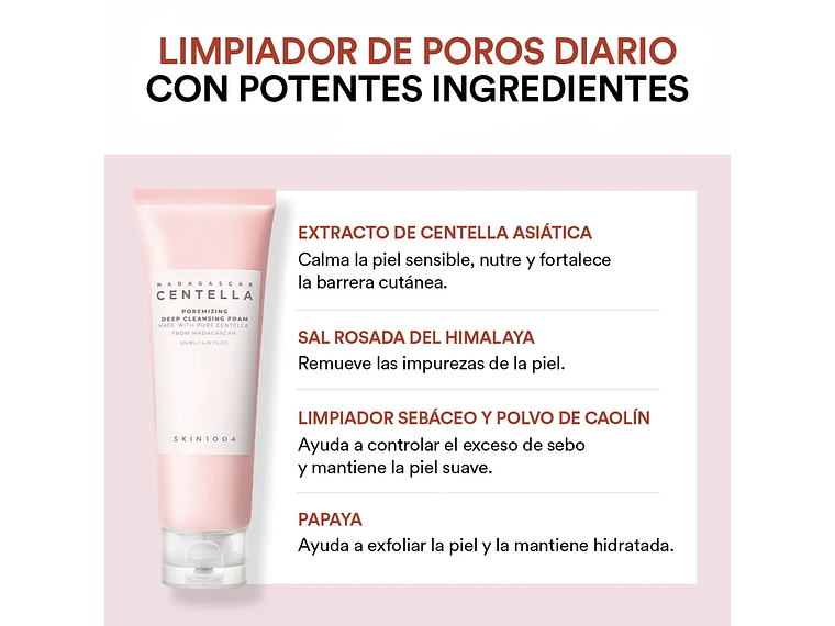 SKIN1004 | Poremizing Cleansing Foam – Jabón facial - 125 ml 3